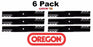 6 Pack Oregon 596-310 G5 Gator Mulcher Blade for Giant Vac 21537 32" 48"