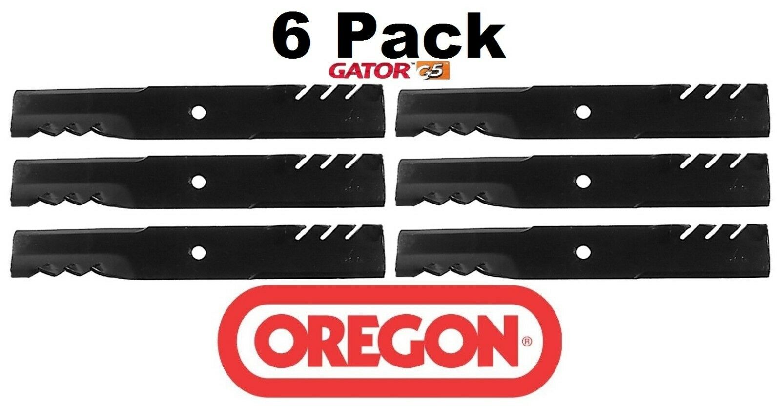 6 Pack Oregon 596-322 Mower Blade Gator G5  Fits Encore 543293