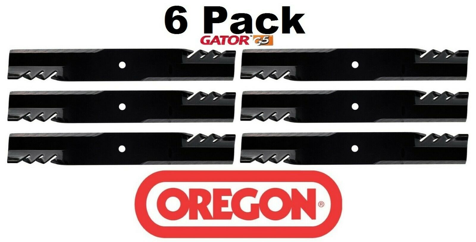 6 Pack Oregon 596-323 Mower Blade Gator G5 Gravely 046998 08779200