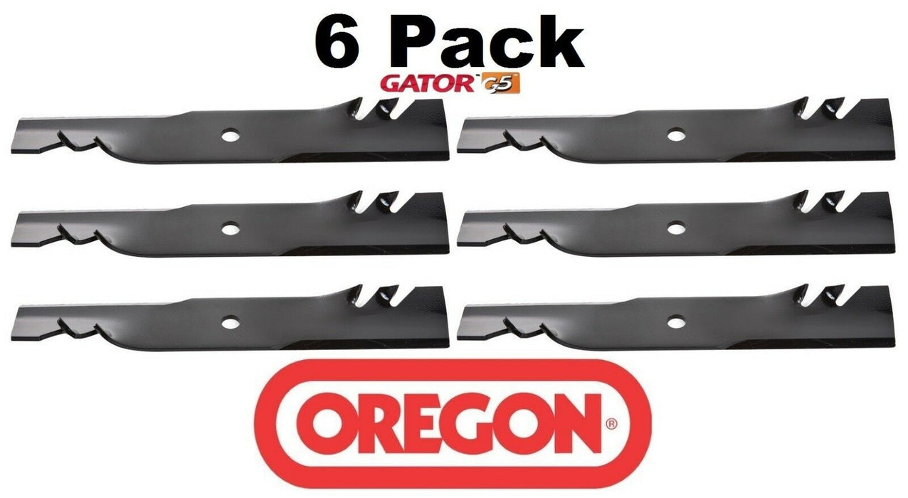 6 Pack Oregon 596-327 Mower Blade Gator G5 fits Dixon 10710