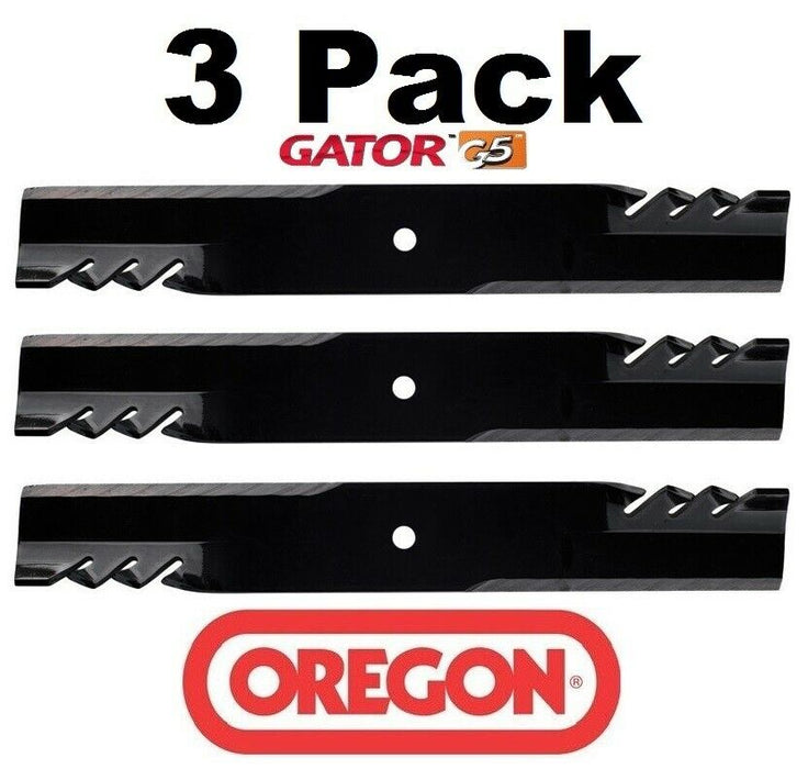 3 Pack Oregon 596-332 Mower Blade Gator G5 Fits John Deere M111522