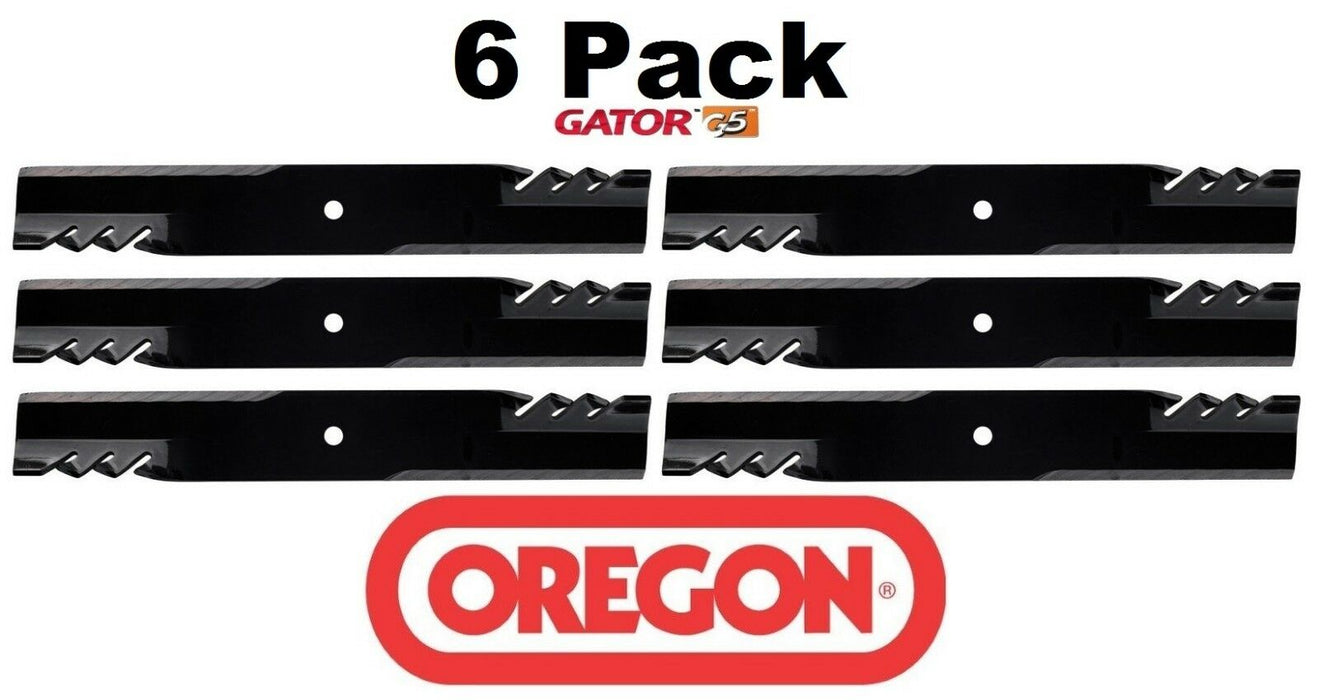 6 Pack Oregon 596-341 Mower Blade Gator G5 Fits Dixon 12452 12509 13871