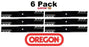 6 Pack Oregon 596-341 Mower Blade Gator G5 Fits Hustler 602857 798702 798710