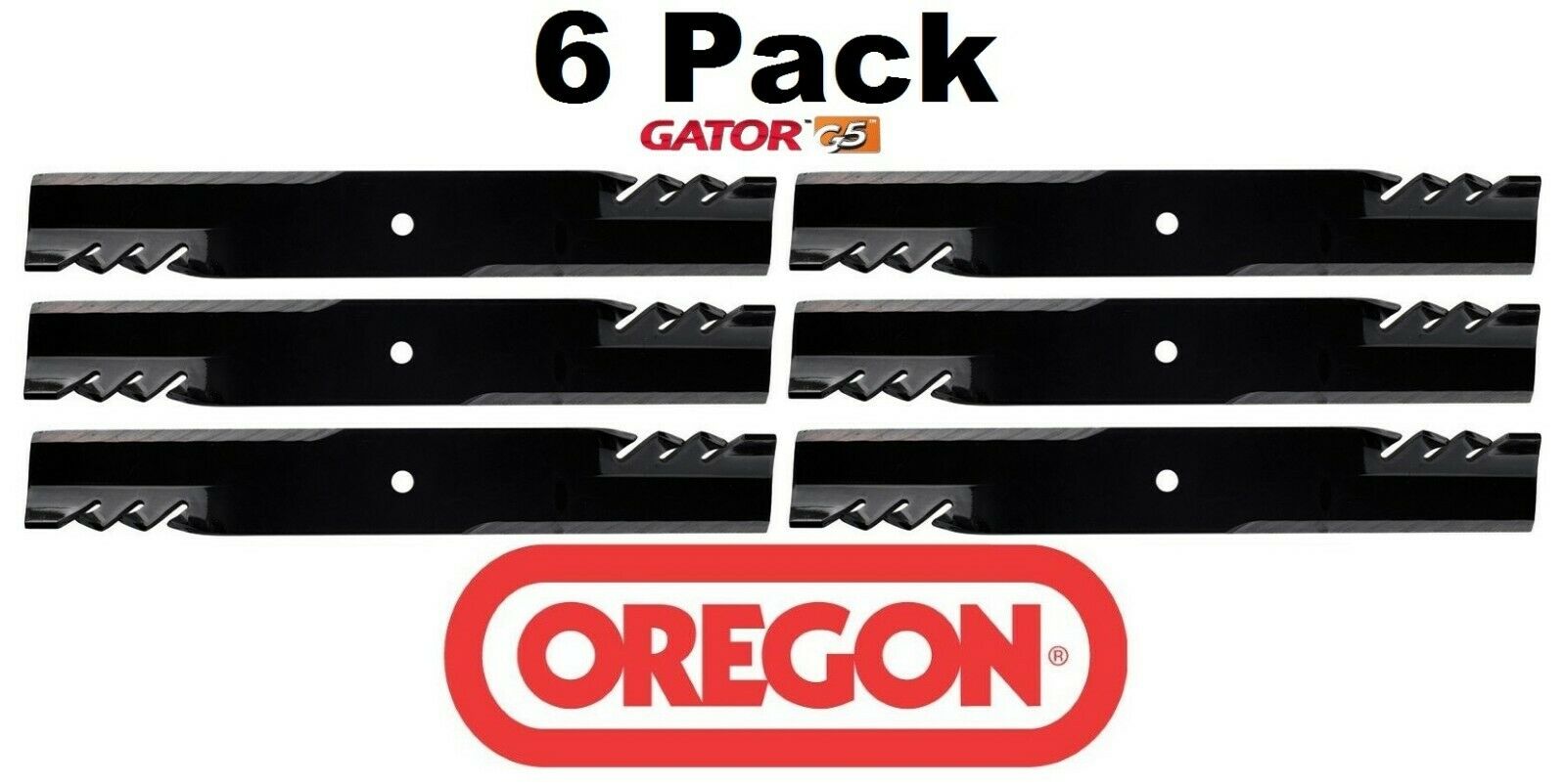 6 Pack Oregon 596-344 Mower Blade Gator G5 Fits Kees 363245