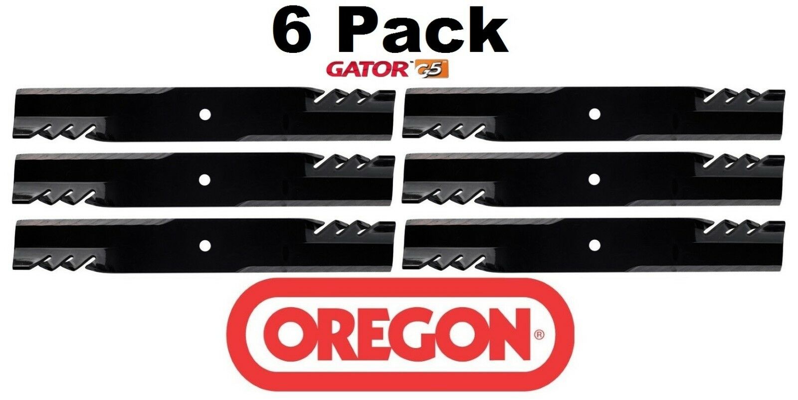 6 Pack Oregon 596-344 Mower Blade Gator G5 Fits Bobcat 32022 112111-02