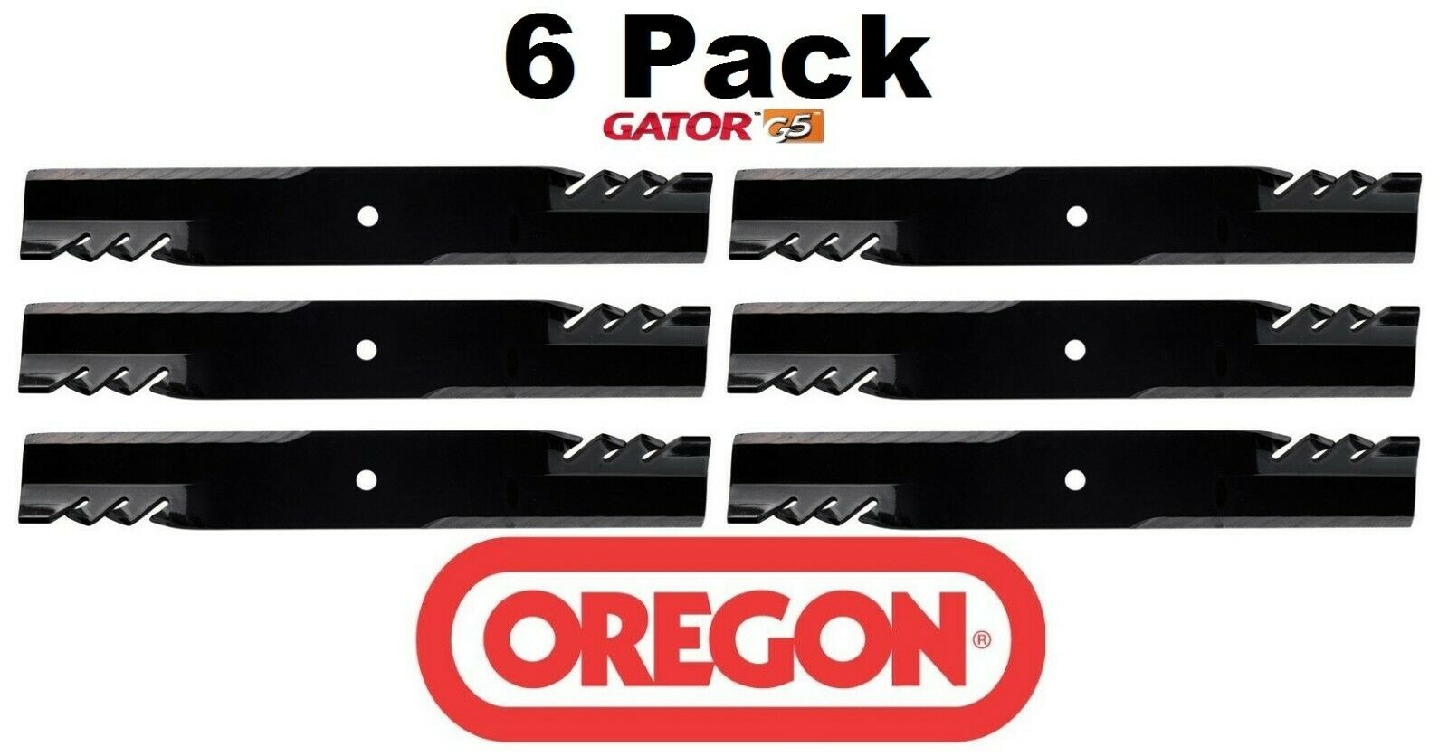 6 Pack Oregon 596-347 Mower Blade Gator G5 Fits Husqvarna 522829301 522936601