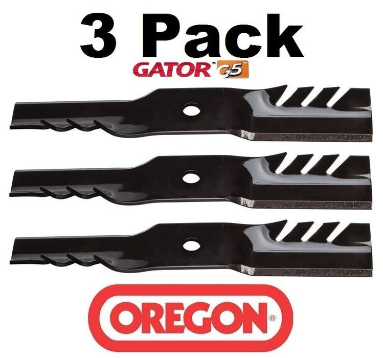 3 PK Oregon 596-354 G5 Gator Mulch Blade Fits John Deere M127500 M127673 M145476