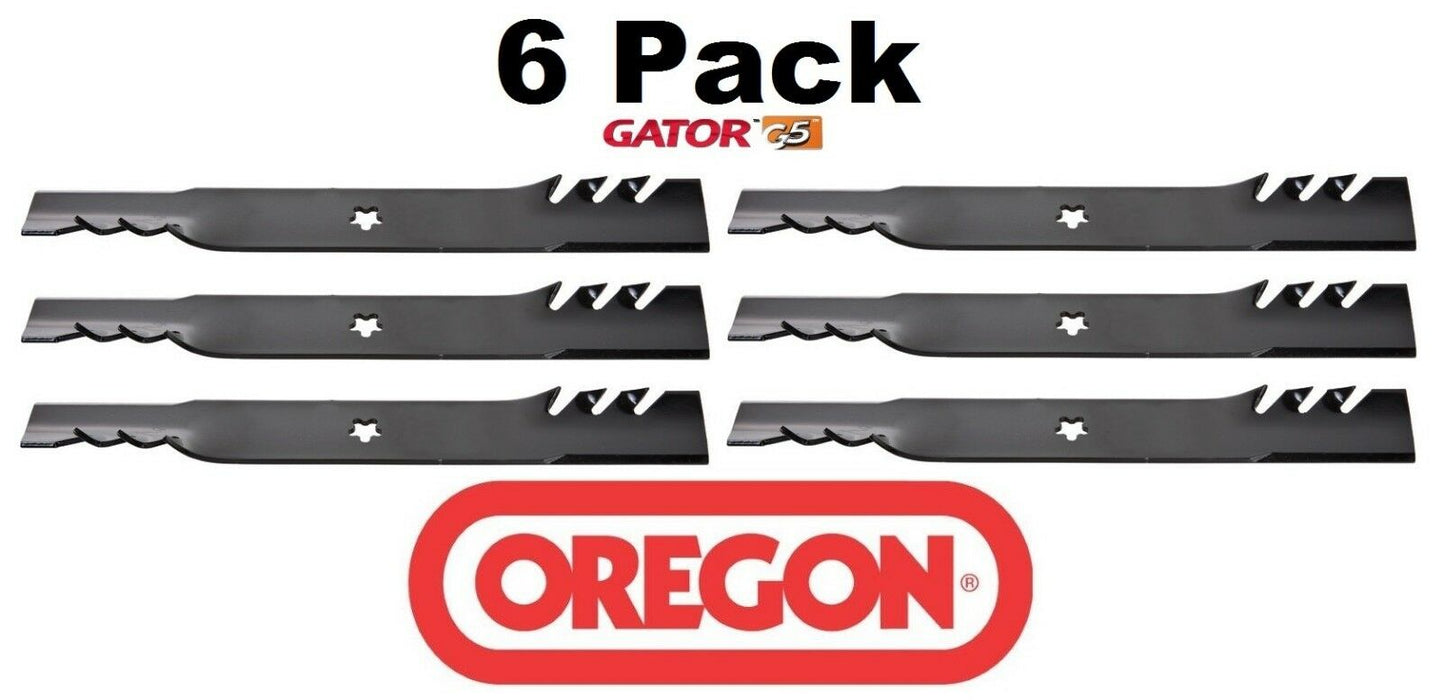 6 Pack Oregon 596-370 Mower Blade Gator G5 Fits Dixon 532405380