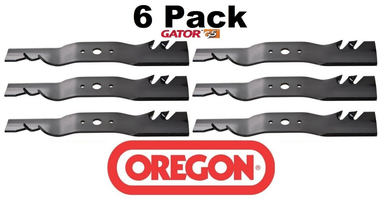 6 Pack Oregon 596-373 Mower Blade Gator G5 Fits Cub Cadet 02005020 1008616