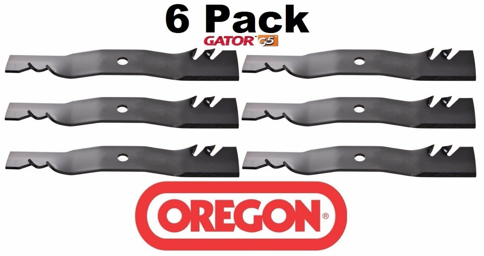 6 Pack Oregon 596-387 G5 Gator Blade for Cub Cadet 742-04068A 942-04068 01010168