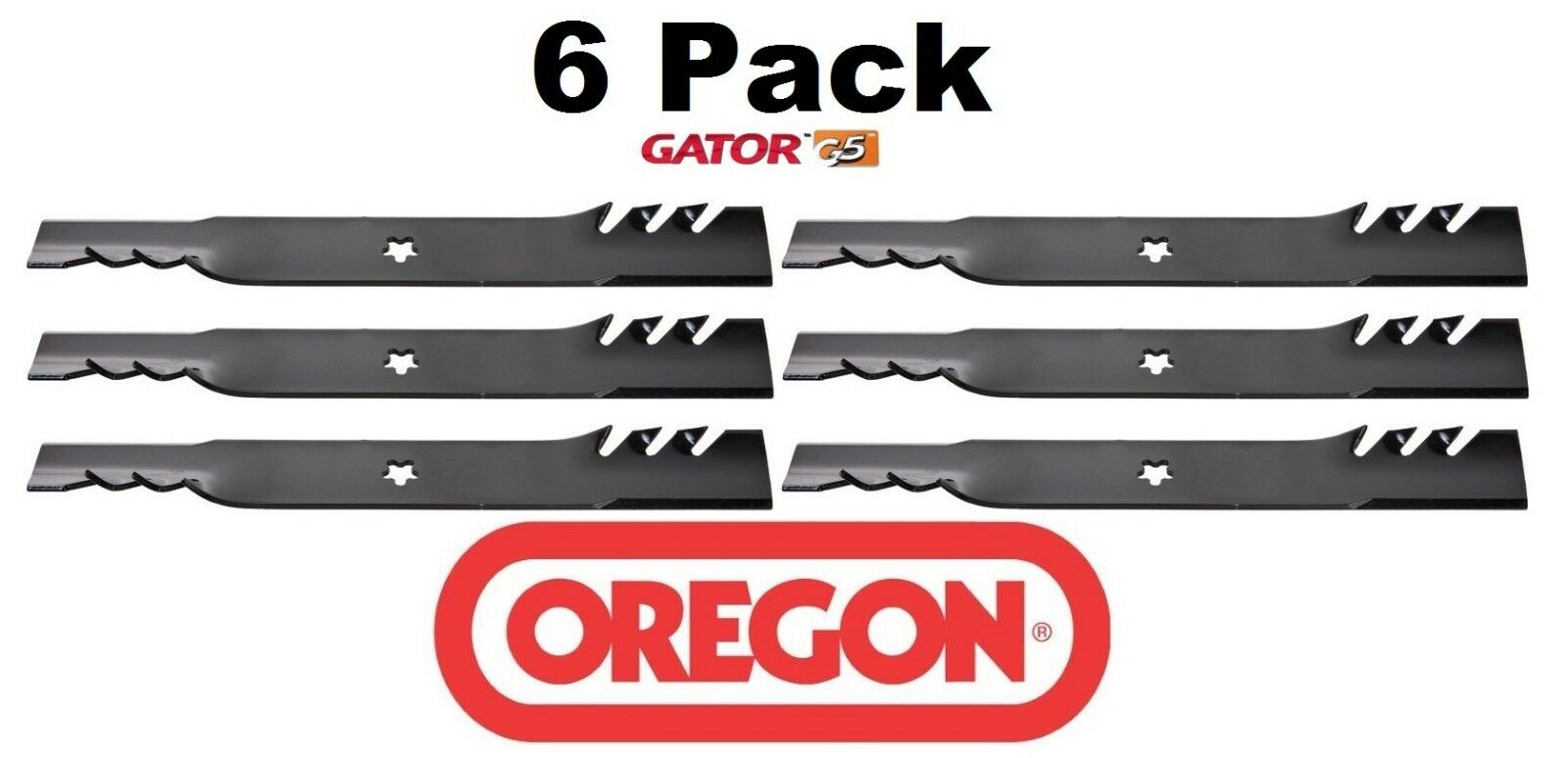 6 Pack Oregon 596-615 Gator G5 Mower Blade Fits Ariens 21547939 21547257