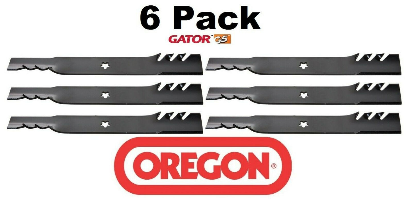 6 Pack Oregon 596-615 Mower Blade Gator G5 Fits Husqvarna 173920 180054
