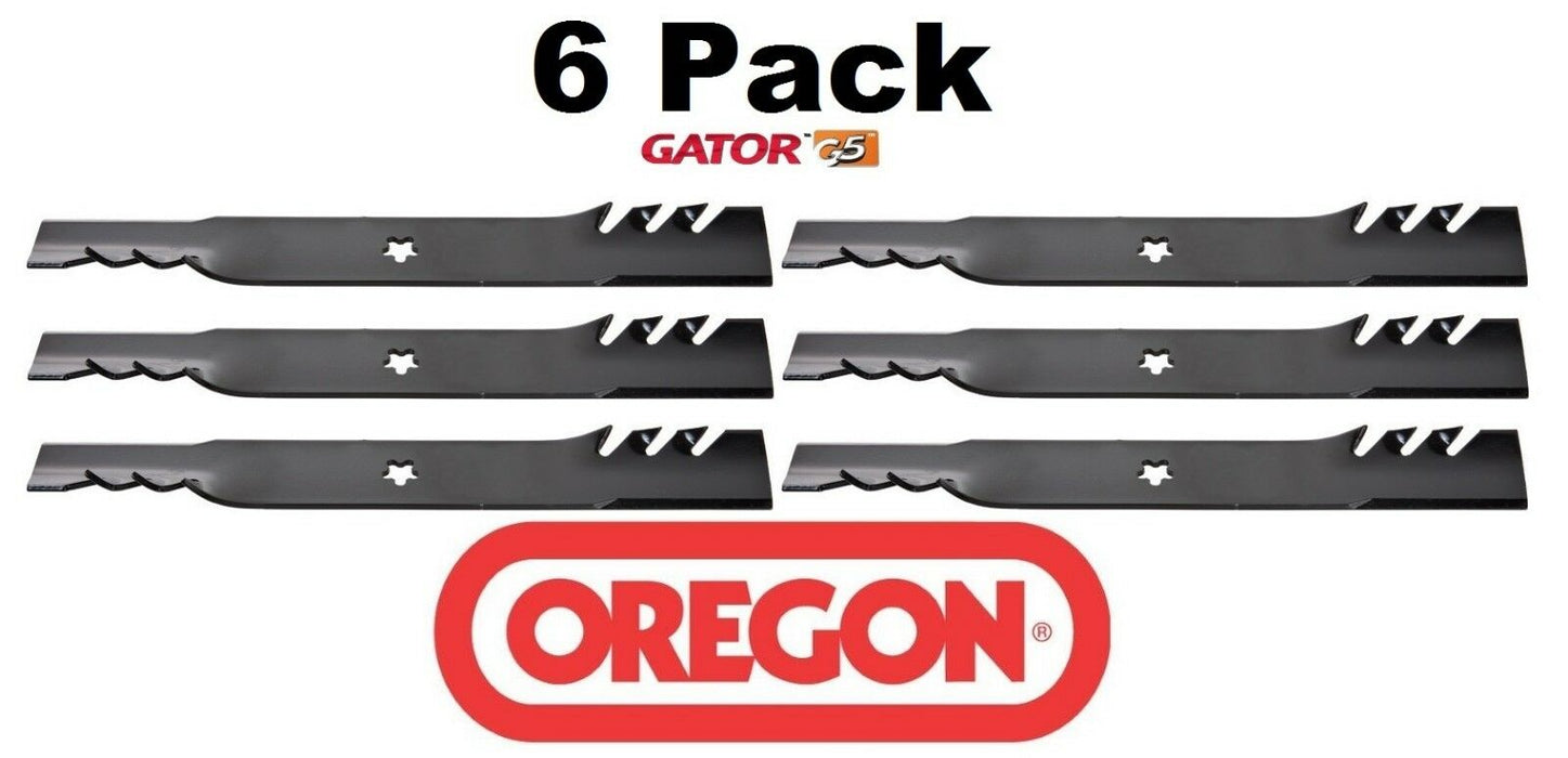 6 Pack Oregon 596-615 Mower Blade Gator G5 Fits Dixon 532180054