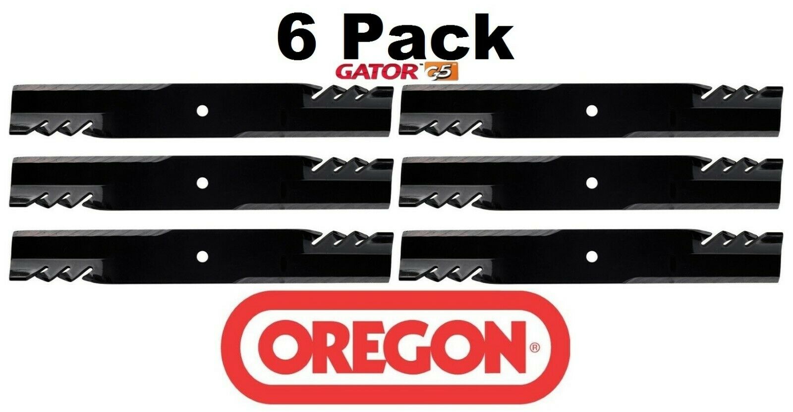 6 Pack Oregon 596-704 Mower Blade Gator G5 Fits Hustler 603848 603848X 603848Y