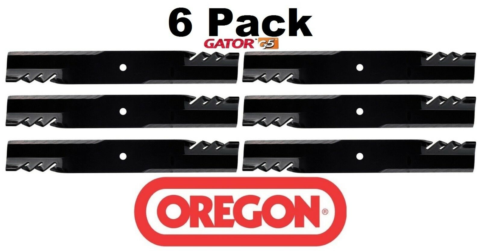 6 Pack Oregon 596-704 Mower Blade Gator G5 fits Dixie Chopper 30227-52T