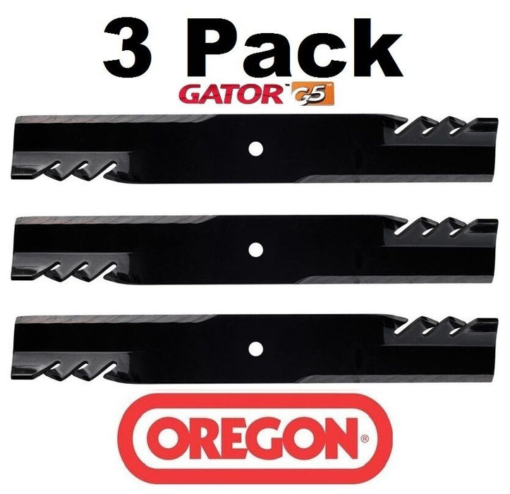 3 Pack Oregon 596-749 G5 Gator Blade Fits Exmark 103-6393 103-6398 103-6403