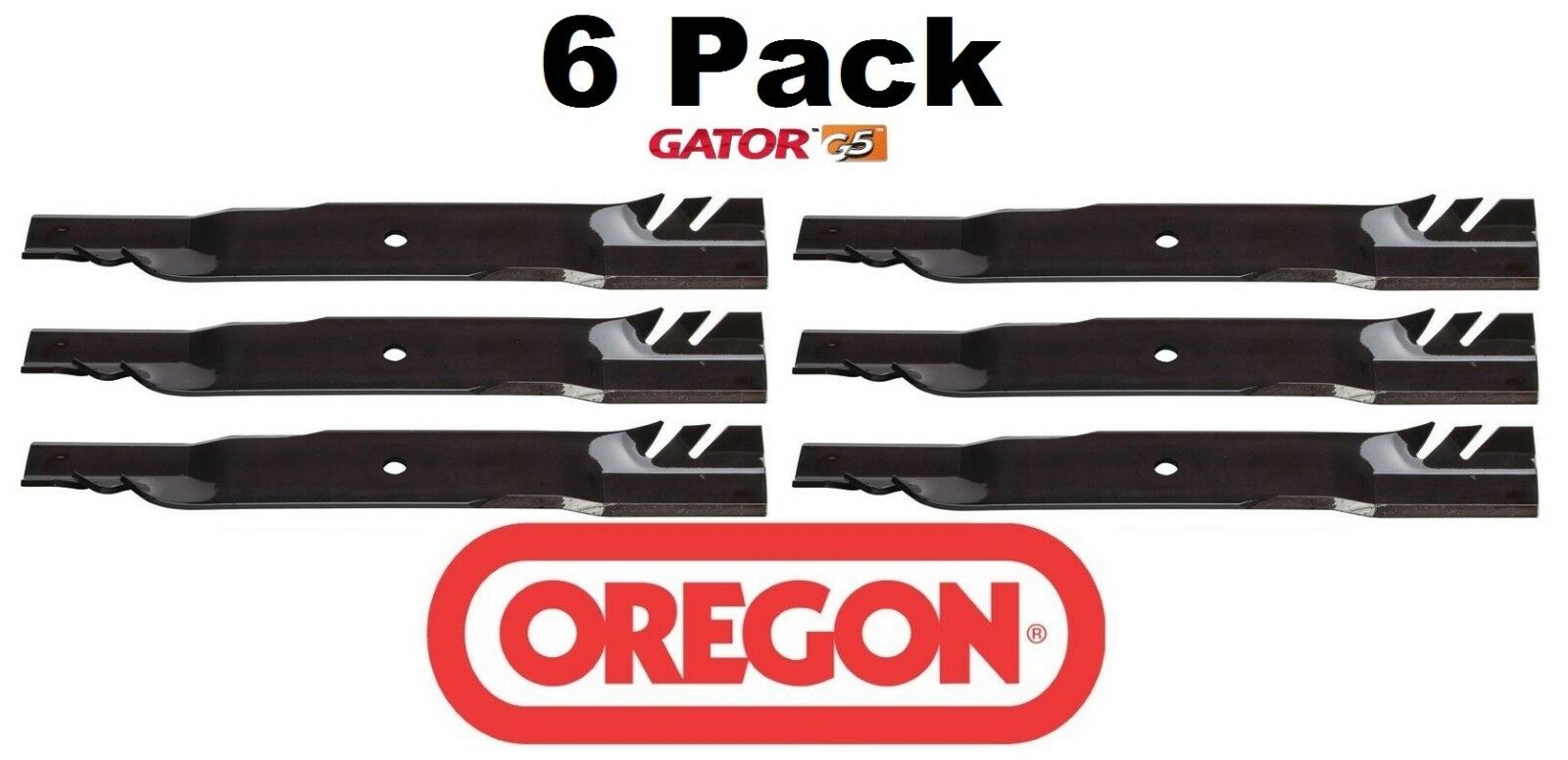 6 Pack Oregon 596-815 Gator G5 Mower Blade Fits Allis Chalmers 03253900 08899100