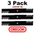 3 Pack Oregon 596-816 Mower Blade Gator G5 Gravely 00450200 02982000