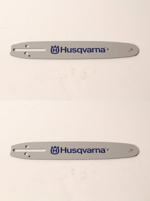 2 PK Husqvarna 596286340 10" Guide Bar HL280 3/8" Mini .050 40DL Small Mount