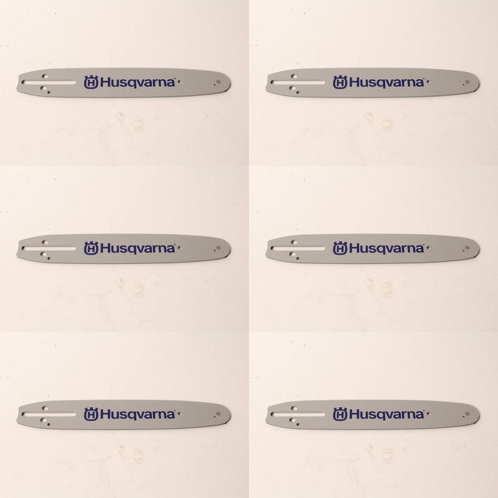 6 PK Husqvarna 596286340 10" Guide Bar HL280 3/8" Mini .050 40DL Small Mount