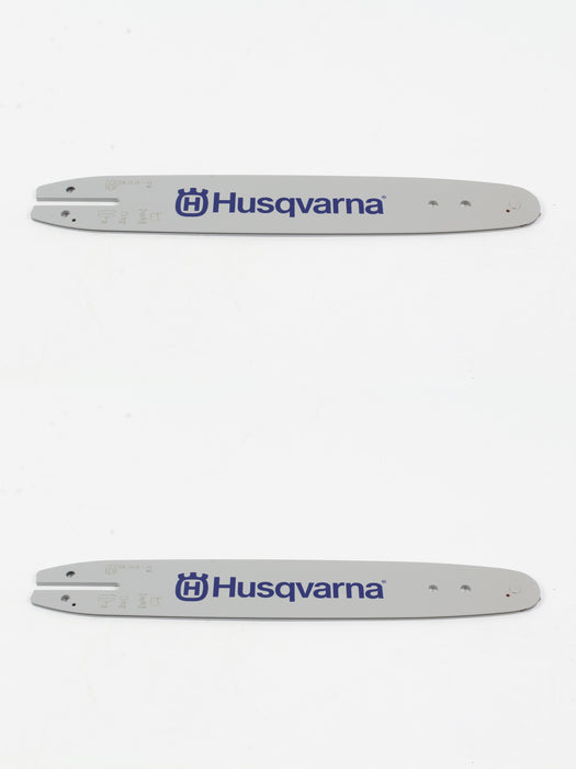 2 Pk Genuine Husqvarna 596298544 12" 3/8" .050 44 DL Double Guard Guide Bar