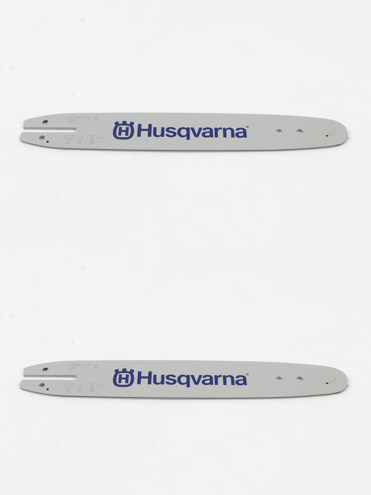 2 Pk Genuine Husqvarna 596298544 12" 3/8" .050 44 DL Double Guard Guide Bar