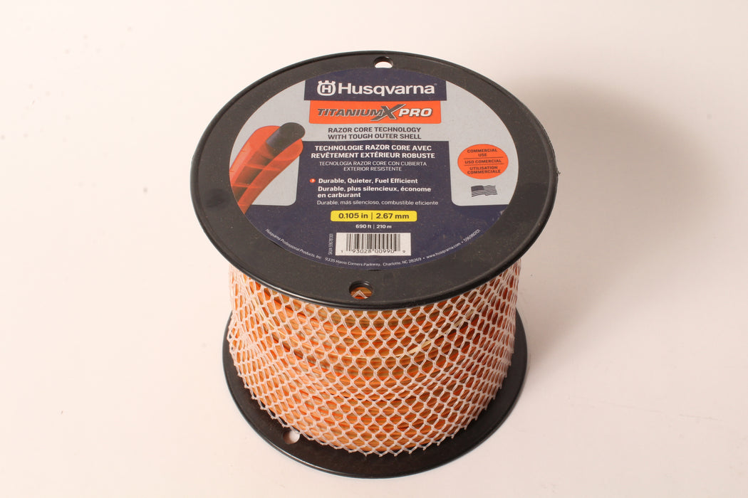 Husqvarna 596781301 Titanium XPro Round Trimmer Line 690' 3lb Spool .105"