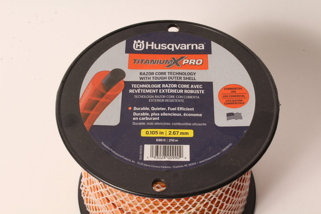 Husqvarna 596781301 Titanium XPro Round Trimmer Line 690' 3lb Spool .105"