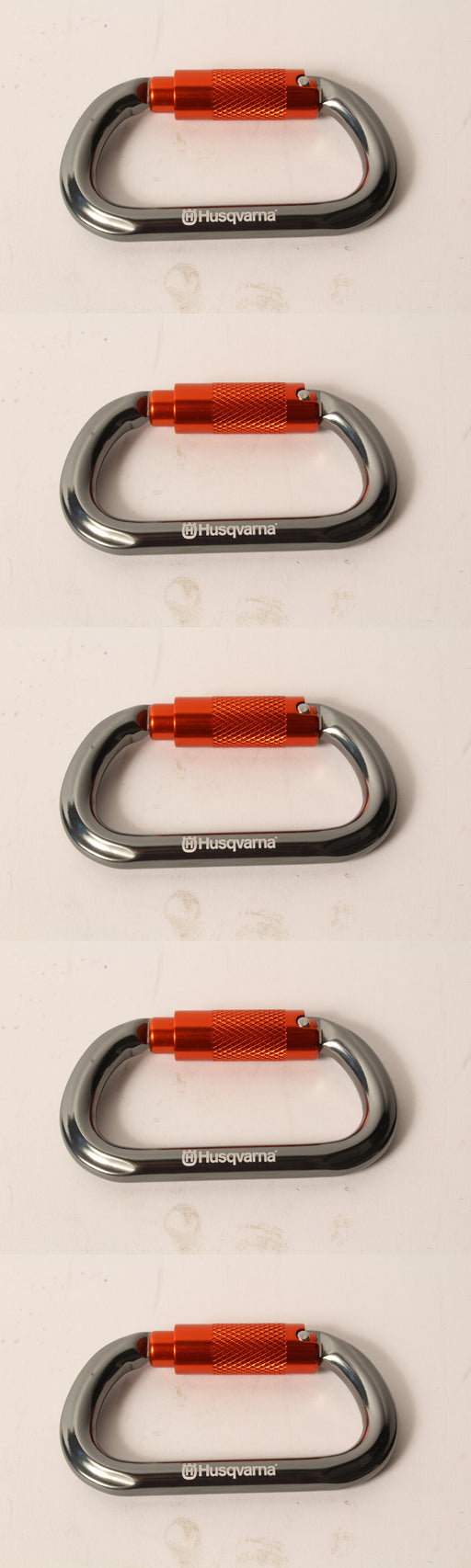 5 Pack Genuine Husqvarna 596936201 Oval Carabiner Hook Arborist Tree Climbing