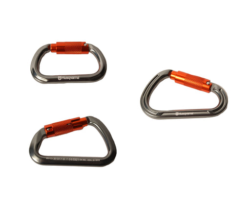 Husqvarna 596936201 596936202 596936203 D-Shape Oval & HMS Carabiner Set