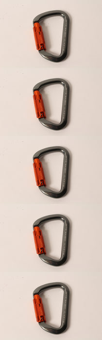 5 Pack Genuine Husqvarna 596936202 D-Shape Carabiner Hook Arborist Tree Climbing