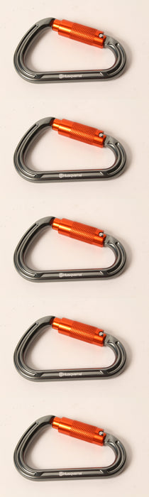 5 Pack Genuine Husqvarna 596936203 HMS Carabiner Hook Arborist Tree Climbing