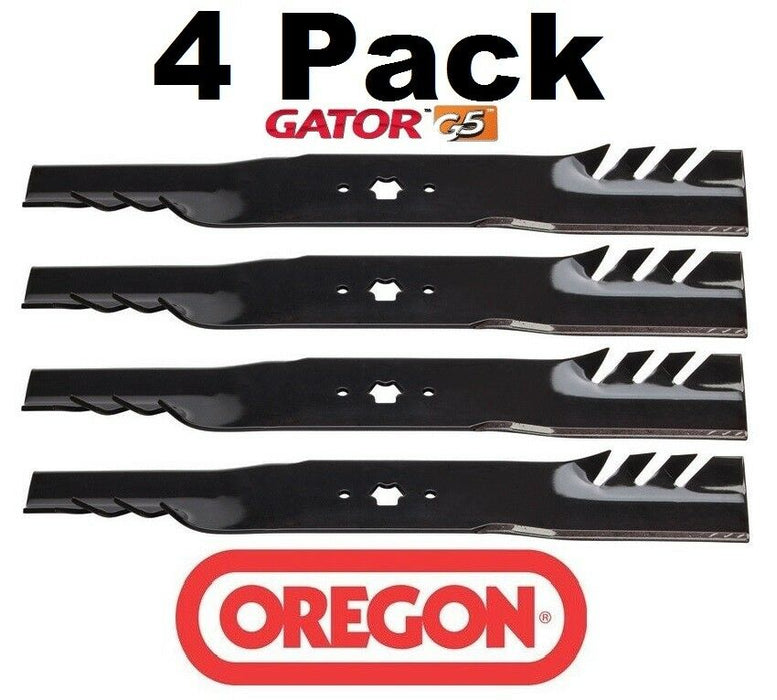 4 Pack Oregon 598-629 Mower Blade Gator G5 Fits Craftsman 942-04312