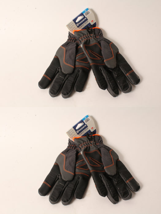 2 PK Husqvarna 598428601 Med Technical Winter Gloves C100 3M Thinsulate Armortex