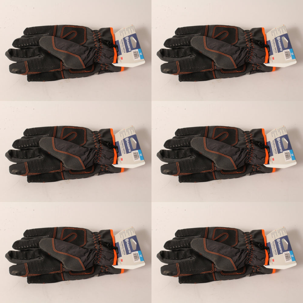 6 PK Husqvarna 598428601 Med Technical Winter Gloves C100 3M Thinsulate Armortex