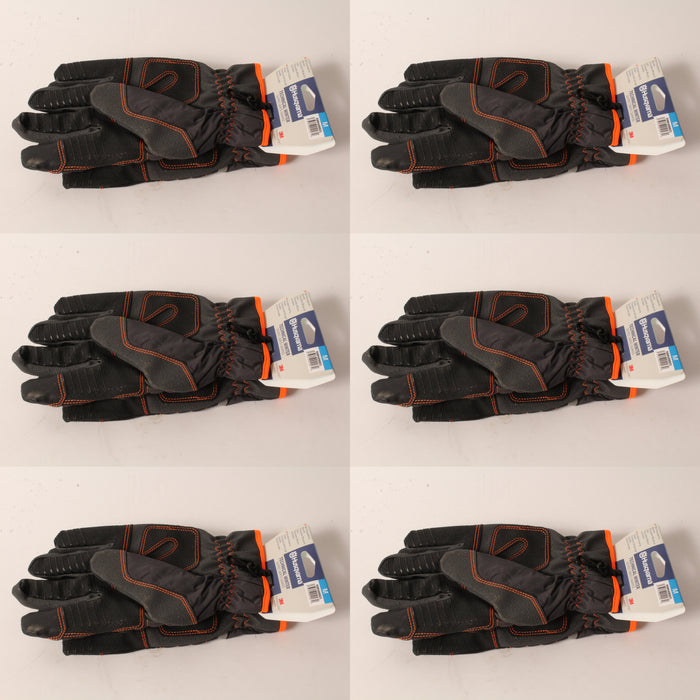 6 PK Husqvarna 598428601 Med Technical Winter Gloves C100 3M Thinsulate Armortex