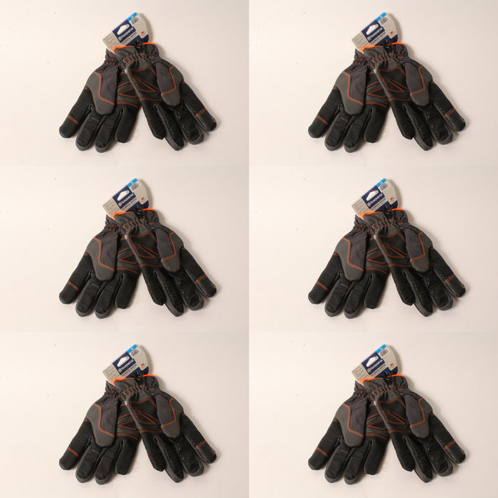 6 PK Husqvarna 598428601 Med Technical Winter Gloves C100 3M Thinsulate Armortex