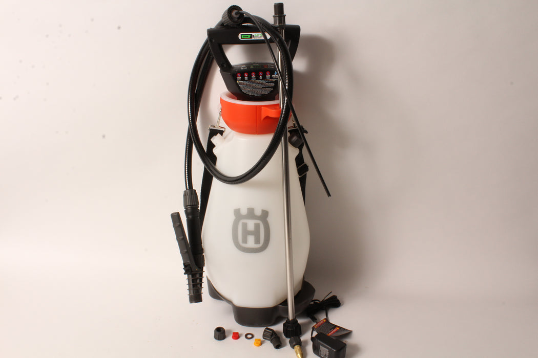 Husqvarna 598967601 2 Gallon 7.2V Battery Handheld Sprayer 24 Gal Per Charge