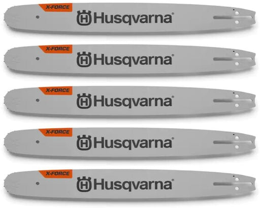 5 Pack Husqvarna 599303266 16" Chainsaw Bar XF .325 PIX .050 66 DL CS X-Force