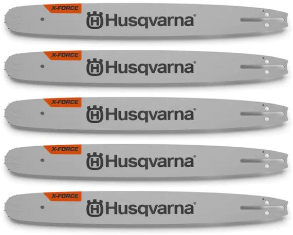 5 Pack Husqvarna 599303266 16" Chainsaw Bar XF .325 PIX .050 66 DL CS X-Force