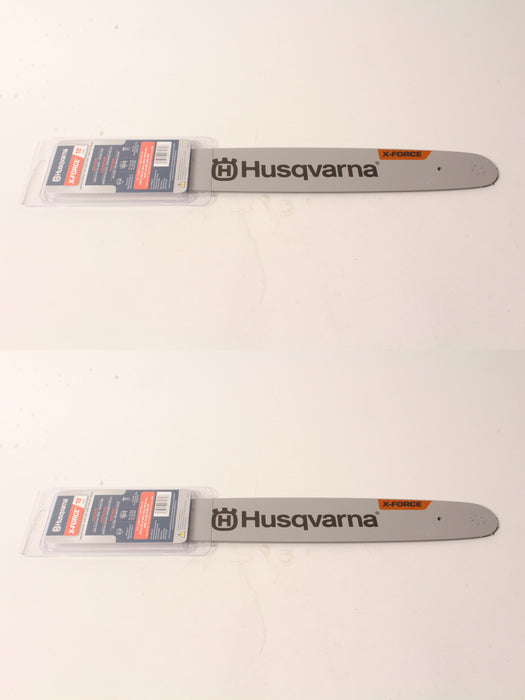 2 Pack Husqvarna 599303272 18" Chainsaw Bar XF .325 PIX .050 72 DL CS X-Force