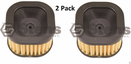 2 Pack Stens 605-110 Air Filter for Husqvarna 503818004 503818001 362 365 371