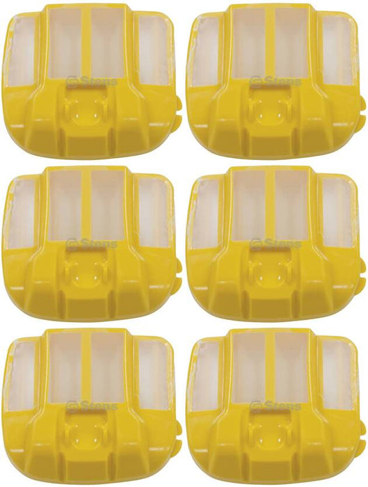 6 PK Air Filter Fits Husqvarna 505126307 505126305 555 560XP 2-9/16" OD