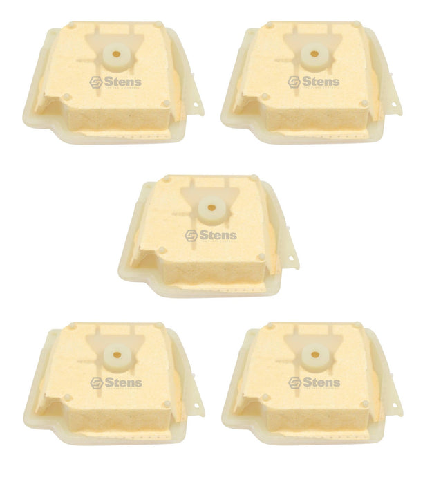 5 Pack Stens 605-265 Air Filter for Stihl 1135-120-1600 MS341 MS361