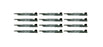12 Pack High-Lift Lawn Mower Blades Fits Toro 105-7718-03 133-2127