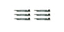 6 Pack High-Lift Lawn Mower Blades Fits Toro 105-7718-03 133-2127