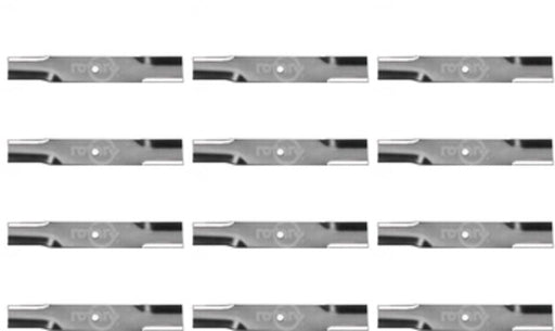 12 Blades For Bunton Goodall PL4855 48" Gear Drive & Hydro Midsize V-Deck Models