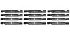 12 Pack Blades Fits AYP Roper Sears 138496