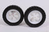 2 Pack Martin Wheel 615P-OF 6" x 1.50" Plastic Wheel 1/2" Bore Diamond Tread