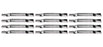 12 Pack Standard-Lift Heavy Duty Lawn Mower Blades Fits Country Clipper H-1667